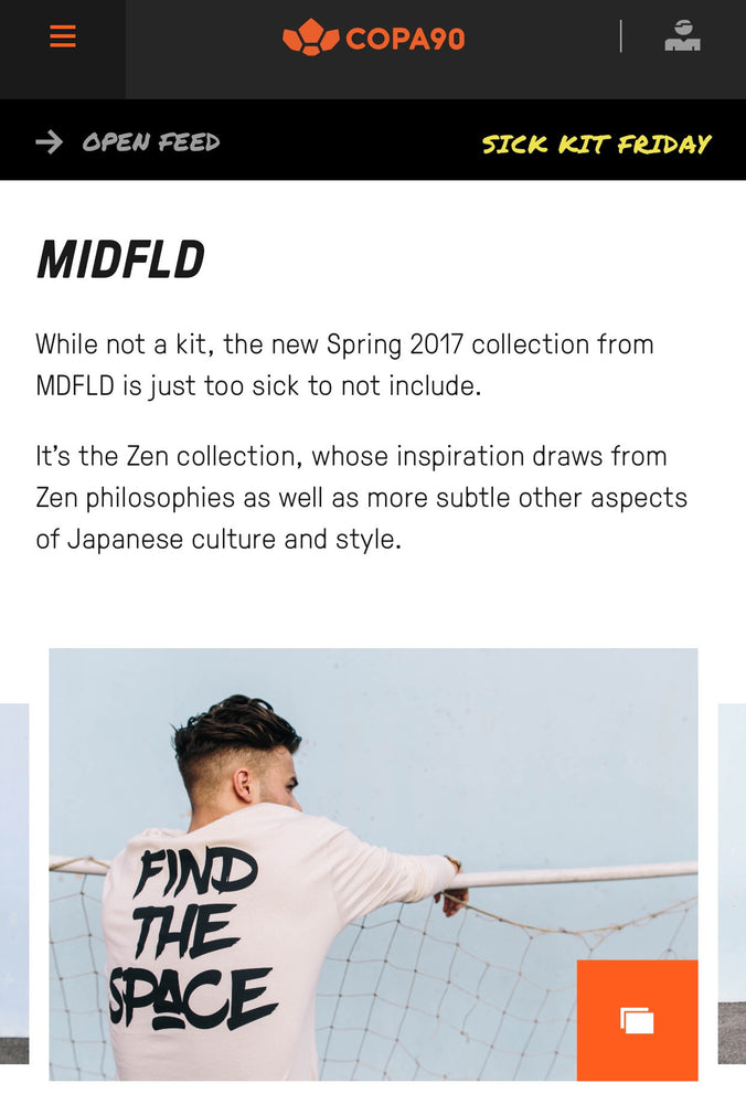 MIDFLD Zen on Copa90 "Sick Kit Friday"