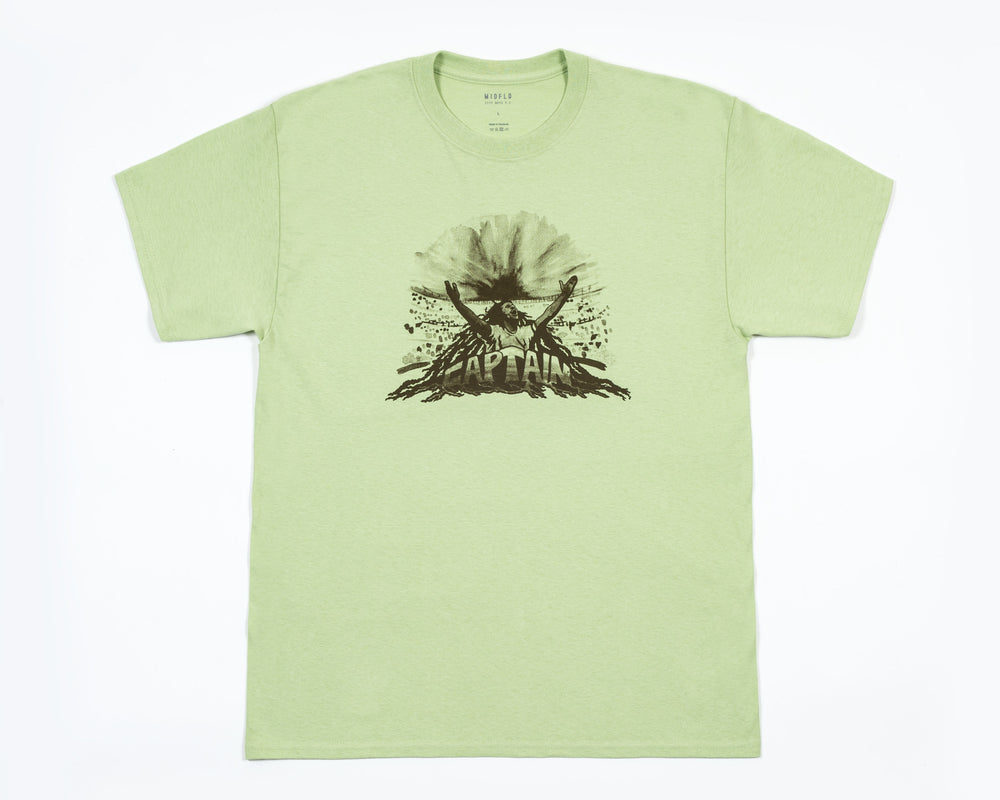 MIDFLD x CITY BOYS Captain Tee - Pistachio