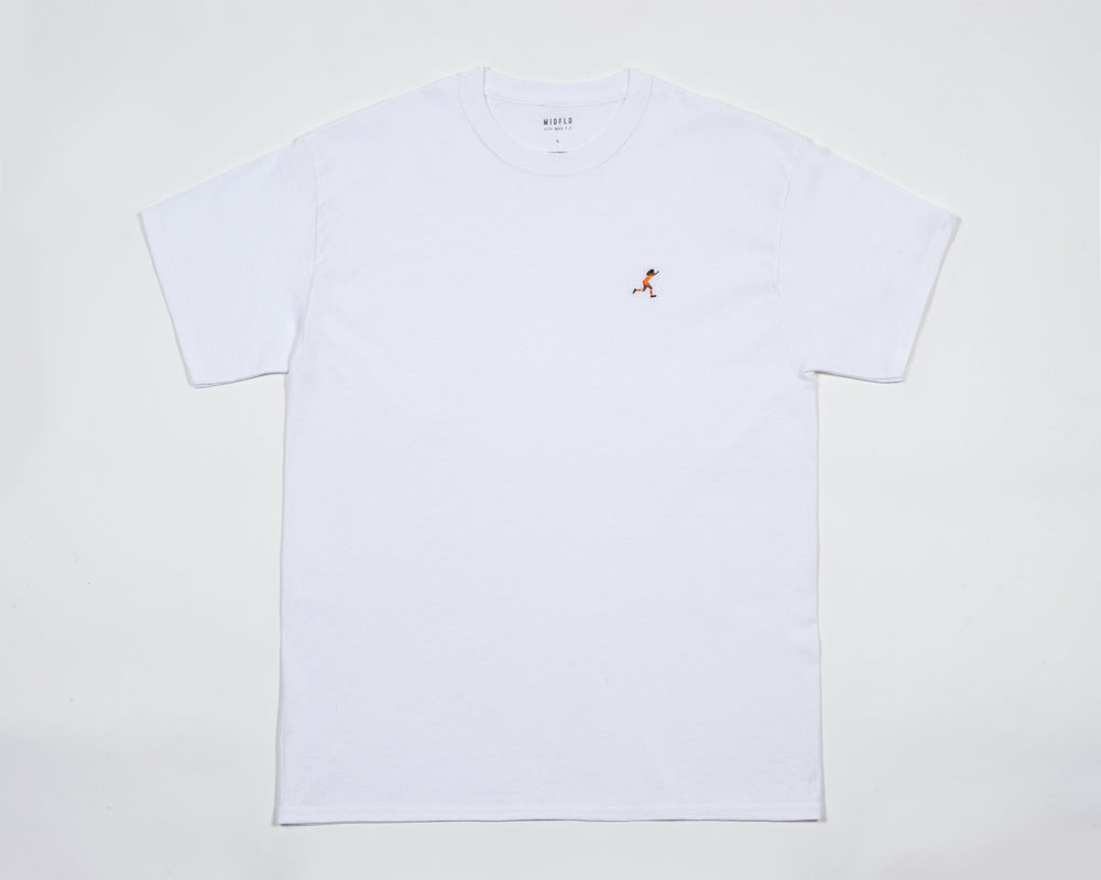 MIDFLD x CITY BOYS "Black Tulip" Embroidery Tee - White