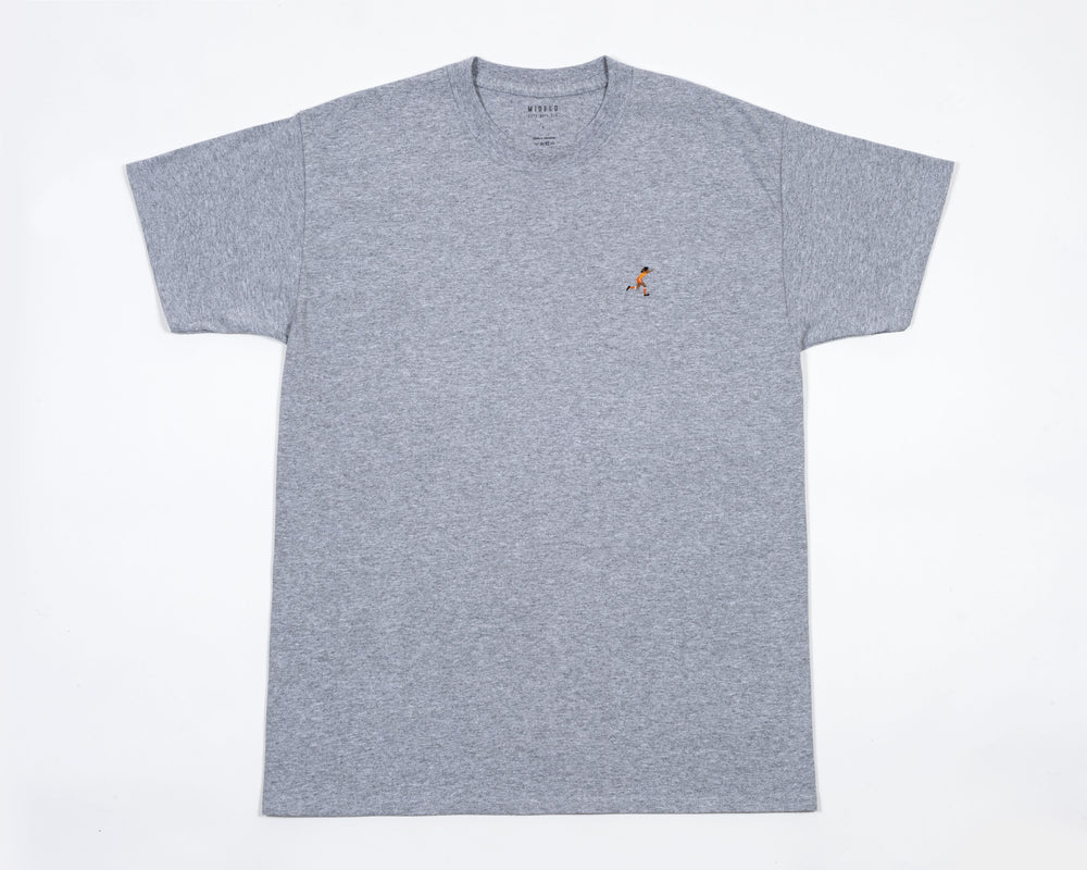 MIDFLD x CITY BOYS "Black Tulip" Embroidery Tee - Grey