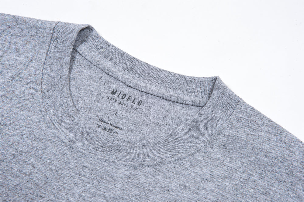 MIDFLD x CITY BOYS "Black Tulip" Embroidery Tee - Grey