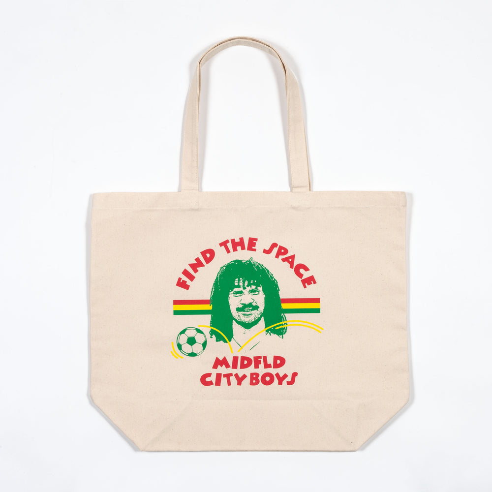MIDFLD x CITY BOYS FC "Find The Space" Canvas Tote Bag
