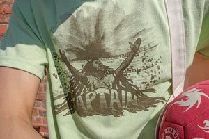 MIDFLD x CITY BOYS Captain Tee - Pistachio