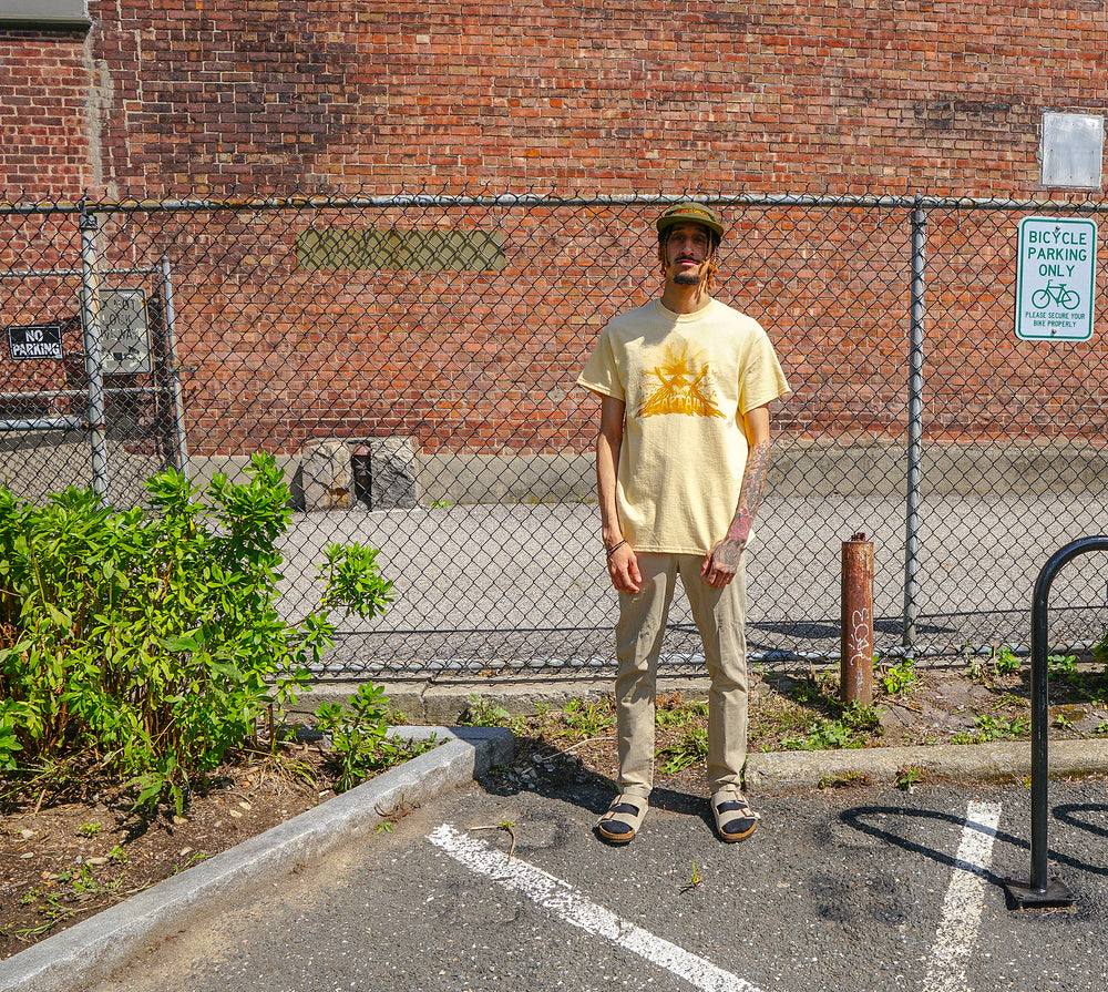 MIDFLD x CITY BOYS FC Captain Dread 5-Panel Cap - Buck/Orange