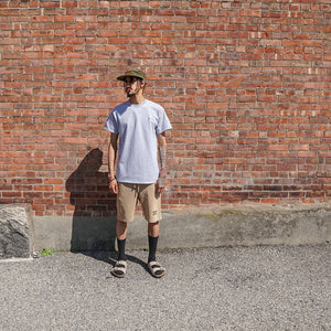 MIDFLD x CITY BOYS "Black Tulip" Embroidery Tee - Grey